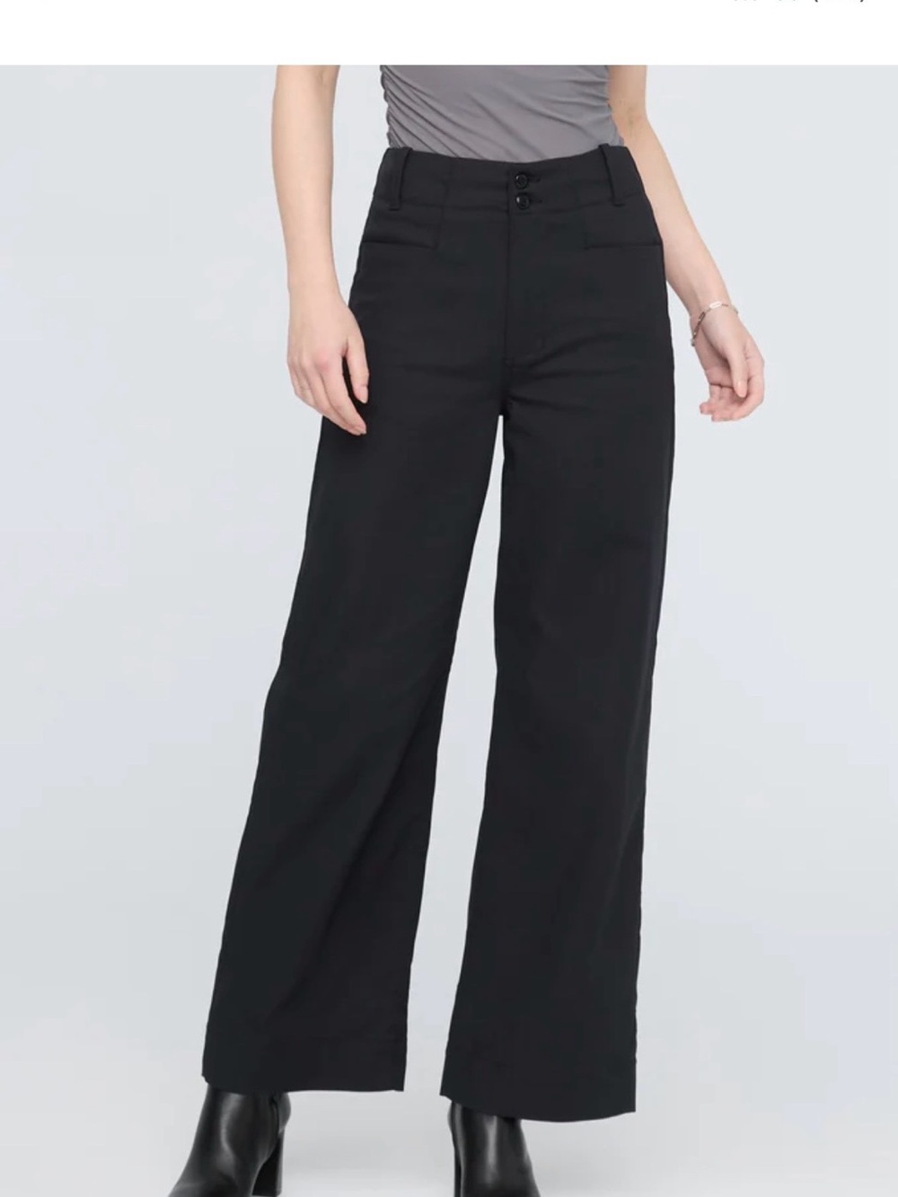 DU/ER Wide Leg Black Women's Pants